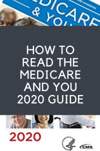 how to read Medicare and You 2020 guidebook